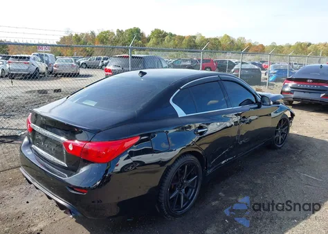 2014 Infiniti Q50 z USA, uszkodzony, nr VIN JN1BV7AR2EM702677